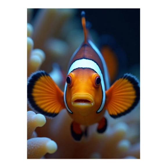 Diamond Art Kit for Adults, Cute Realistic Clownfish Print No.12 Diamond Painting for Adults Beginners, 5D DIY Diamond Art Painting Kits, Colorful Diamond Painting Craft for Home Decor 12x16