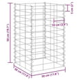 thumbnail image 6 of vidaXL Gabion Raised Bed Silver Iron Medium Durable Gabion Raised Bed, 6 of 7