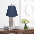 thumbnail image 4 of Urbanest Hardback Faux Silk Coolie Lamp Shade, 5x9x7", Navy Blue, 4 of 6