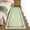 Green, variant on GlowSol 2x6 Geometric Polyester Washable Runner Rug with Non-Slip TPR Backing for Entryway, Hallway, Kitchen, Bedroom, Blue