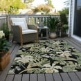 thumbnail image 6 of Addison Rugs Chantille Indoor/Outdoor Transitional Floral Black Washable Rectangle Rug, 2'6" x 3'10", 6 of 6