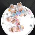 thumbnail image 4 of NOKIO Girls' Stylish Sandals Toddler Fashionista Sandals Girls' Fashion Sandals Children Shoes Fashion Flat Snowflake Sandals Ice Princess Sandals Big Children Baby Shoes, 4 of 5