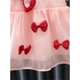 thumbnail image 6 of Arvbitana Infant Baby Girls Princess Dress 6M 9M 12M 18M 24M Puff Sleeve Crew Neck Bowknot A-line Dress for Casual Daily Party, 6 of 7