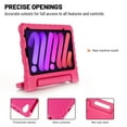 thumbnail image 2 of Dteck Case for Apple iPad mini 6th Generation (2021) 8.3-inch,Shockproof EVA Foam Kids Friendly Handle Lightweight Protective Shell Back Kickstand Cover for iPad mini 6,Rose, 2 of 5