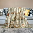 thumbnail image 2 of ONETECH Bunny Blanket Warm Mushroom Floral Blanket for Toddler Women Girls Cute Rabbit Easter Blanket for Bed Couch Outdoor Bunny Gifts, 2 of 6