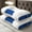 LANBAI, variant on 2-Pack Neck Pillows, Washable Pillow Core, Breathable Fabric, Suitable for All Seasons, Cool and Refreshing in Summer(Blue and White)