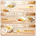 thumbnail image 3 of Batería de Cocina 5 Piezas, Sartenes y Ollas Antiadherentes con Mango Desmontable  Incluye Sartén, Wok, Cacerola  Compatible con Inducción/Gas/Eléctrico  Sin PFOA/PFOS, 3 of 9