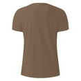 thumbnail image 4 of Men Summer Tops Men's Short Sleeve T Shirt Casual Round Neck 3D Coconut Print Short Sleeve Sports Holiday Top T Shirt Indoor Boy Plain Long Sleeved Shirts Men Guard Set Guard Long Summer Coffee L, 4 of 4