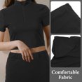 thumbnail image 4 of BESTYASH 1Jgo Conjunto De Top Corto Y Falda Ajustada Para Mujer Veraniega, 4 of 7
