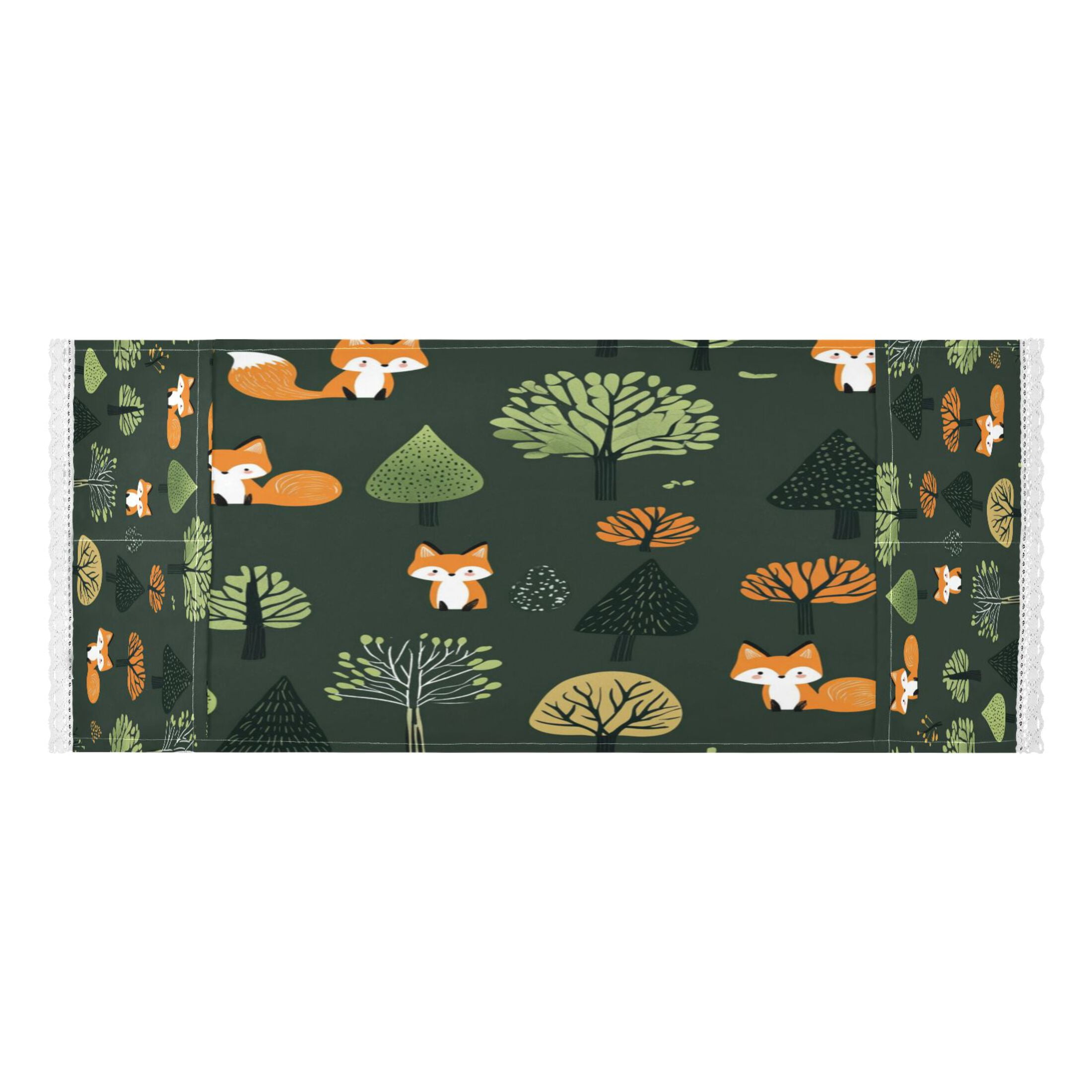 Foxes in The ForestWasher and Dryer Covers Dust-Proof and Oil Resistant Fridge Cover with 4 Storage Pockets Washing Machine Top Cover for Laundry Kitchen Home 51.2 x 22 In
