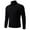 Black, variant on Men's Sweater Loose Fit Autumn New Men's Solid Color High Neck Thin Knit Sweater Korean Version Slim Fit Warm Base Sweater(Gray)