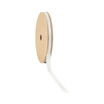 LaRibbons 3/8" White Velvet Ribbon, 10 Yard Roll