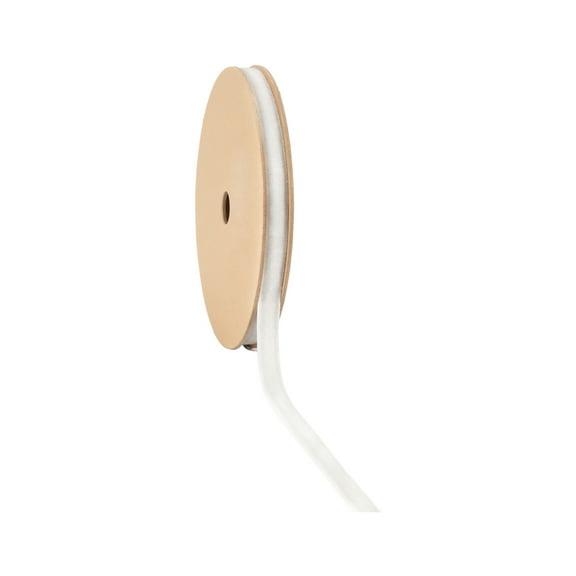 LaRibbons 3/8" White Velvet Ribbon, 10 Yard Roll