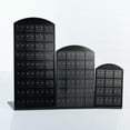 thumbnail image 4 of HEVIRGO L Shape 24/48/72 Holes Ear Stud Earrings Display Rack Jewelry Holder Organizer Black Plastic, 4 of 8