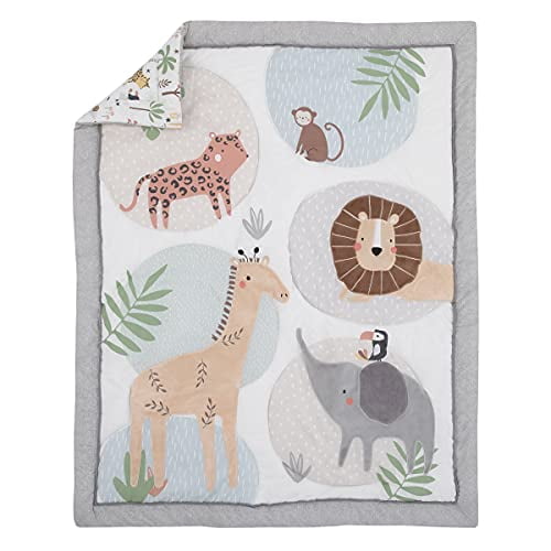 NoJo  Jungle Trails 4 Piece Nursery Crib Bedding Set