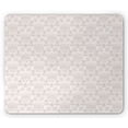 thumbnail image 1 of Jacobean Mouse Pad, Pattern of Soft Outline Drawings of Floral Motifs Meadow Flowers, Rectangle Non-Slip Rubber Mousepad, Pale Eggshell Grey Pink, by Ambesonne, 1 of 2