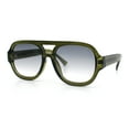 thumbnail image 5 of Iconic Classy Luxe Thick Metal Core Arm Racer Sunglasses Green - Smoke, 5 of 7