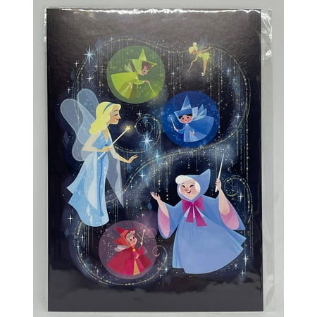 Disney Parks Fairies by Joey Chou Postcard Wonderground Gallery New