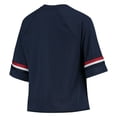 thumbnail image 3 of Juniors Navy New England Patriots Burnout Raglan Half-Sleeve T-Shirt, 3 of 3