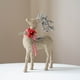 thumbnail image 1 of Adornos navideños, 1 pieza de adorno navideño con polvo brillante y material flocado, adorno navideño de ciervo Milu, adorno de escritorio, accesorio para fotos, regalo navideño, decoraciones de escri, 1 of 7