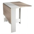 thumbnail image 4 of Symbiosis E2050A2134X00 Papillon Foldable Table, White & Natural Oak, 4 of 6