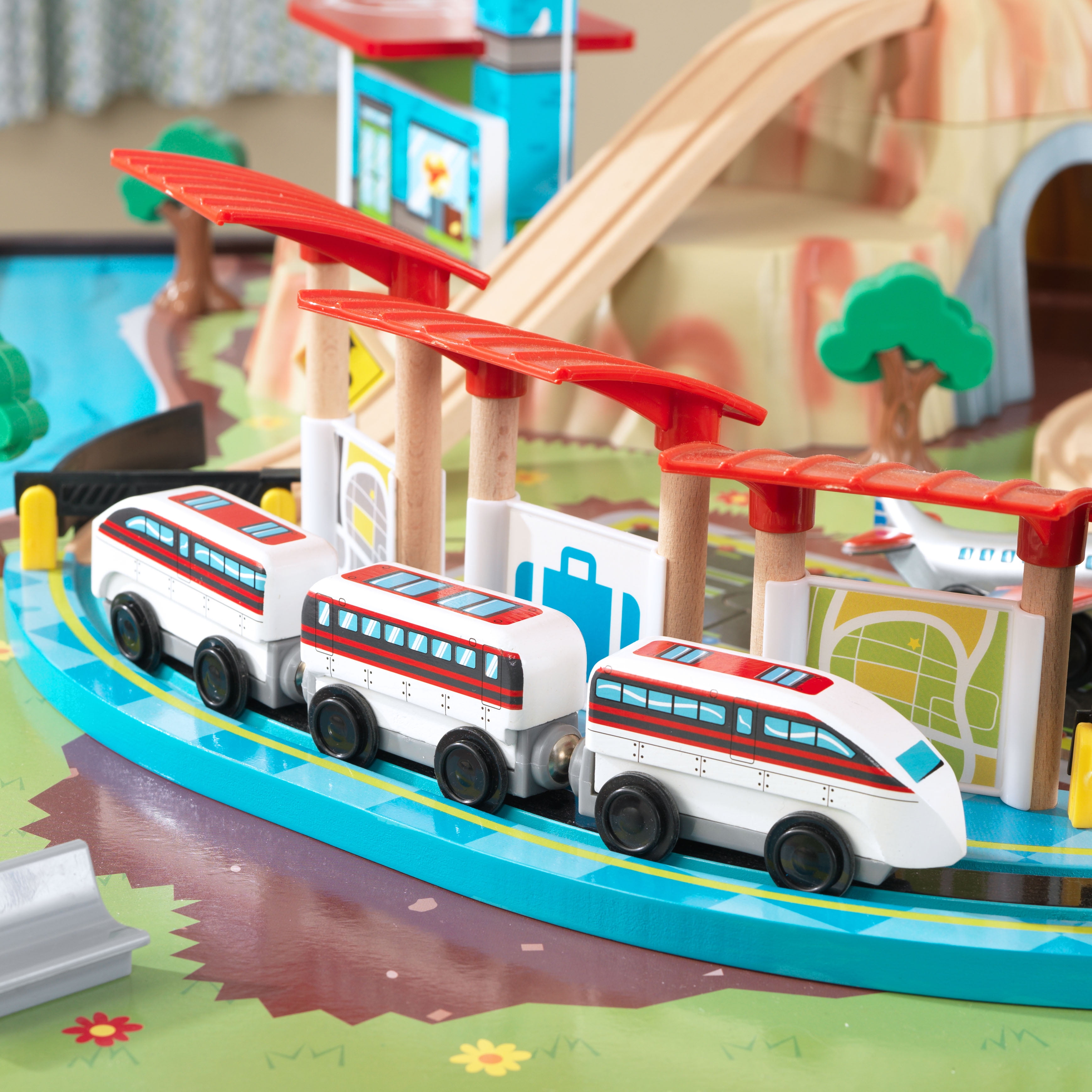 kidkraft aero city train table