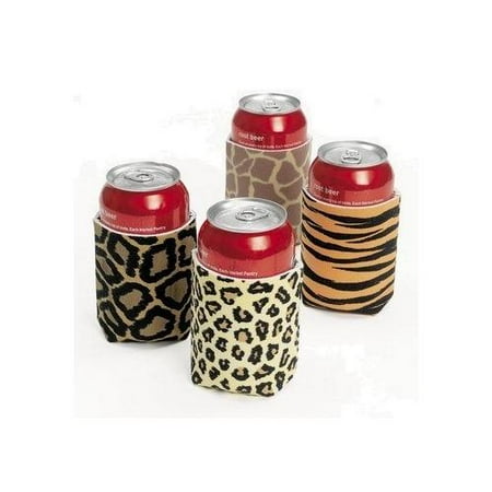 Leopard/animal Print Can Insulator (12 Pack)