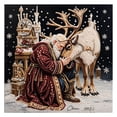 thumbnail image 3 of Christmas DIY Pearl Diamond Art Kits for Adults, Winter Angel Santa Reindeer Holiday Diamond Art Set, 3D Embossed Handmade Canvas Art, Home Wall Desktop Decor, Stress Relief Craft & Xmas Gift, 3 of 6