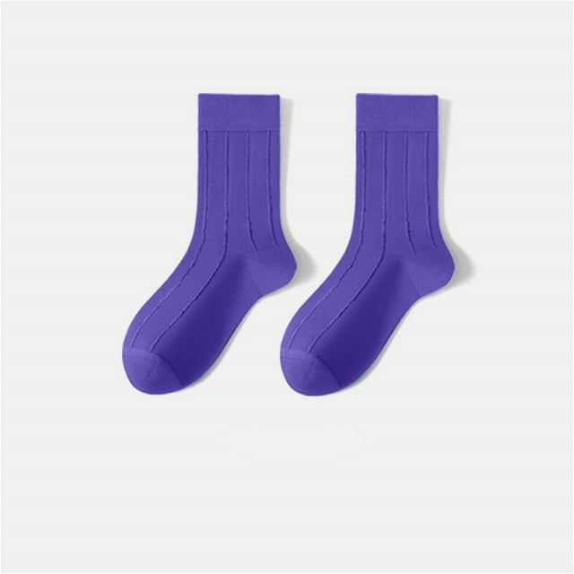 Chaussettes pour Femmes Automne Mi-Mollet Chaussettes Colorées Bas Mignons Avancés