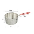 thumbnail image 3 of DOMELAY Stainless Steel Deep Fry Basket Portable for Picnics Kitchen Outdoor Camping Open Diameter 19.8cm, 3 of 9