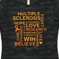 thumbnail image 4 of Inktastic Multiple Sclerosis Awareness Word Cloud Women's T-Shirt, 4 of 5