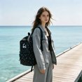 thumbnail image 5 of Teen Girls Backpack For School Sparkly Starry Backpack With Pendant Lightweight Laptop Compatible Casual Travel Bookbag, 5 of 5