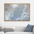thumbnail image 2 of wall26 Framed Canvas Print Wall Art Pastel Blue White Paint Wave Landscape Abstract Shapes Illustrations Minimal Decorative Contemporary Multicolor for Living Room, Bedroom, Office - 16"x24&quot, 2 of 5