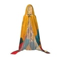 thumbnail image 7 of Naloa Colorful Sweaters And Strings Hooded Cloak Cape with Hood Halloween Capes Women Witch Costume Vampire Cloak Wizard Robe Cosplay Costume with teenagers-Medium, 7 of 7