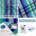 thumbnail image 4 of Mexican Style Blackout Curtains for Bedroom/Living Room, Thermal Insulated Kitchen Curtains, Colorful Mexico Stripes Teal Blue Grommet Darkening Window Treatment Drapes 52"x72"x2, 4 of 8
