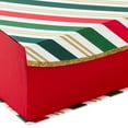 thumbnail image 4 of Hallmark 14" Large Holiday Gift Box (Festive Stripes), 4 of 4