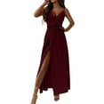 thumbnail image 3 of TAGOLD Womens Camis Sleeveless Dress Solid Color Adjustable Straps Summer, 3 of 5