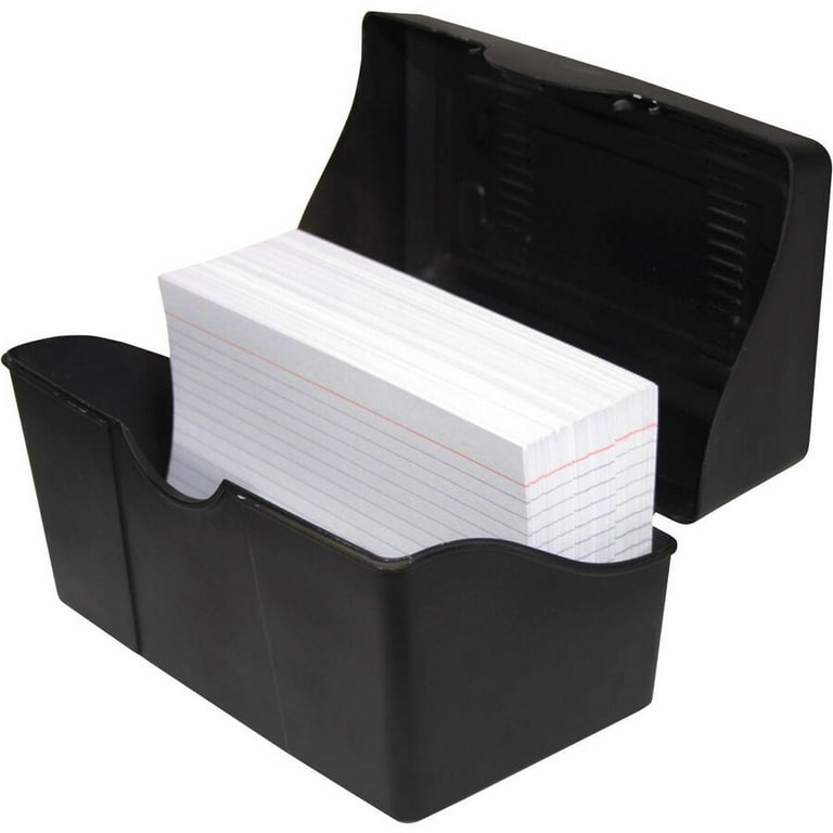 Double Cover Box ポストカードインデックス Advantus Plastic Index Card Holders - Walmart.com