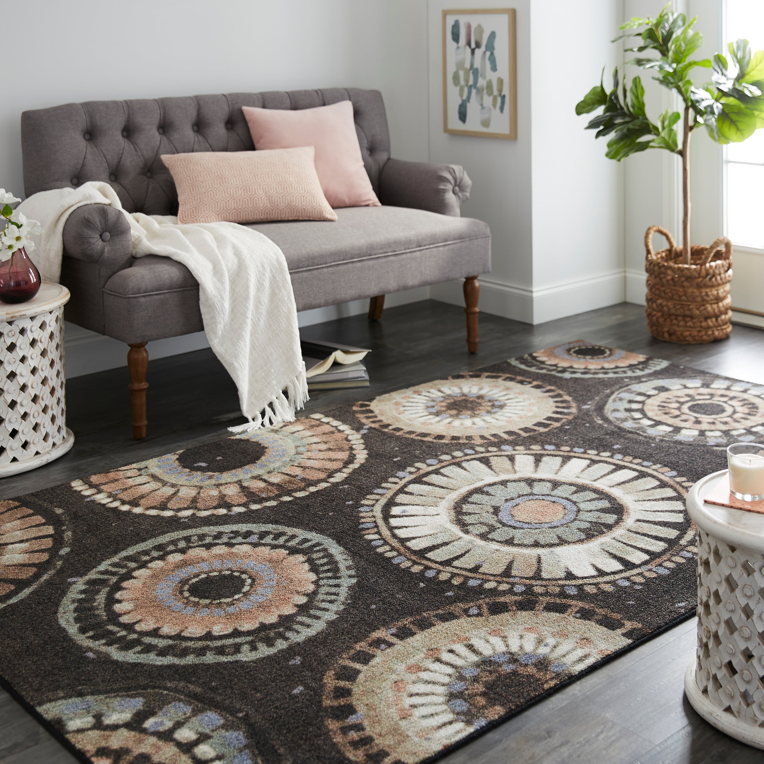 Mohawk Home Prismatic Crete Multi Transitional Geometric Precision