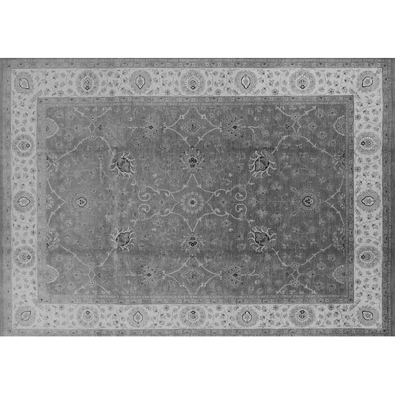 Ahgly Company Indoor Rectangle Oriental Gray Traditional Area Rugs, 5' x 7'
