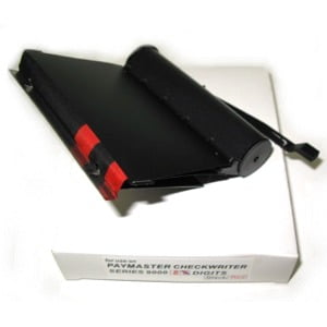2 PAYMASTER 9000-8 Check Writer Ink Ribbon Ctdg. Set Of 2 Black/Red 