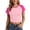 Pink1, variant on Korean Style Fashion T Shirt Summer Basic Top Pure Desire Tee Casual Streetwear Female Blouse Dark Shirt for Women Womens T Shirts Short Sleeve Long Sleeved Women's Shirts