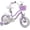 Purple, variant on ACEGER 16 Inch Girls Bike with Basket and Training Wheels, Unicorn Style for Ages 5-9, Purple