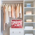 thumbnail image 6 of Pink Heart Gradient Large Storage Bins with Linen Collapsible Lid Storage Box 16.7 x 12.6 x 11.8in, 6 of 7