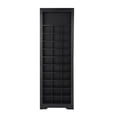 thumbnail image 7 of Euroco 30 Shoe Cubby Console, Entryway Shoe Cabinet with Multiple Storage Capacity, 74" Free Standing Tall Cabinet for Hallway, Living Room, Black, 7 of 7