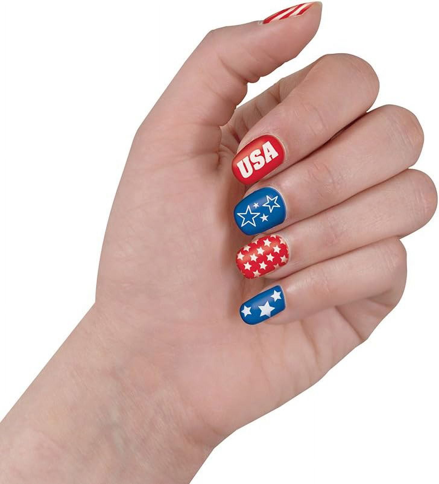 Nail Stickers Patriotic 4th of July Unique Industries, 20 ct