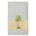 thumbnail image 2 of Authentic Hotel and Spa  Turkish Cotton Palm Tree Embroidered Grey Bath Towels (Set of 4), 2 of 3