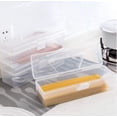 thumbnail image 2 of Bandeja para cubiertos y palillos de mano, caja de cartón grande transparente para guardar tarjetas y utensilios, ideal para cocina y áreas de juego (2 piezas), 2 of 6
