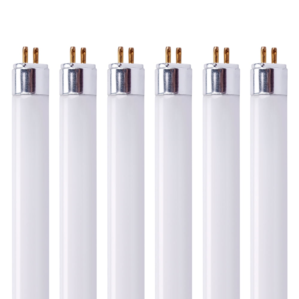 (6 Pack) F13T5 Fluorescent Tube Light Bulb, 13W, 4100K Warm White, 21 ...