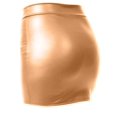 thumbnail image 3 of J. METHOD Women's Mini Skirt Stretch Knit Bodycon Slim Fit Pencil Solid Skirts Made in USA NEWSK09 Gold S, 3 of 6